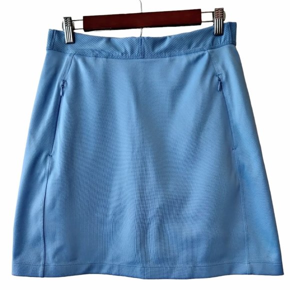 Tory Burch Sport Light Blue Side Pockets Pullon Tennis Golf Skort Skirt Size M - Picture 1 of 9
